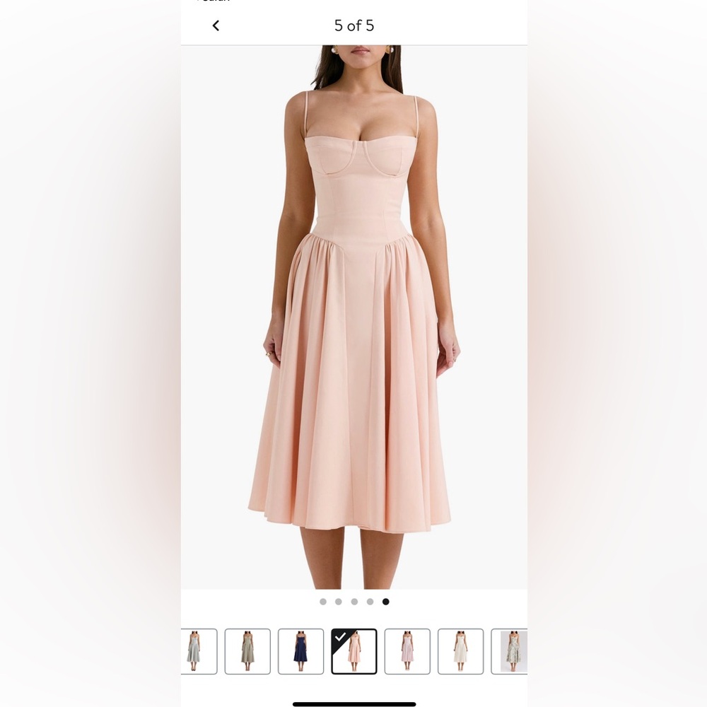 House of CB Soft Pink Midi Dress (SOLD ON DEPOP)